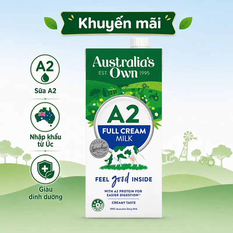 Australia Own Full Cream A2 1L