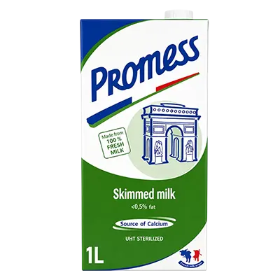 Hình ảnh Promess Skim Milk 1L - Combo 12 hộp